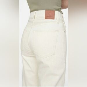 Anine Bing Gavin Denim Jean Ecru Cream NWT Size 31